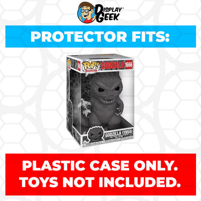 Pop Protector for 10 inch Godzilla 1954 #1666 Jumbo Size Funko Pop on The Protector Guide App by Display Geek