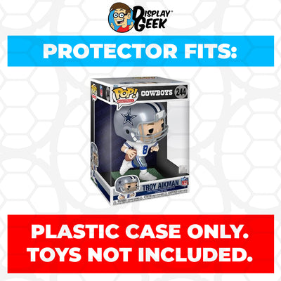 Pop Protector for 10 inch Troy Aikman #244 Jumbo Size Funko Pop