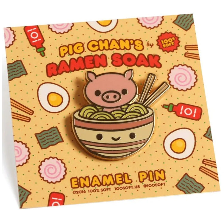 100% Soft: Pins, Ramen Pig