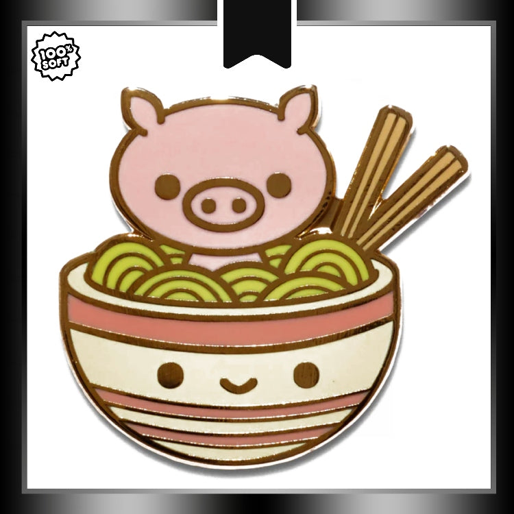 100% Soft: Pins, Ramen Pig