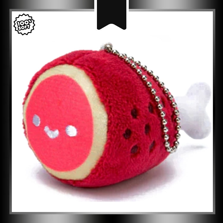 100% Soft: Plush Keychains (Kawaii Food), Hambone