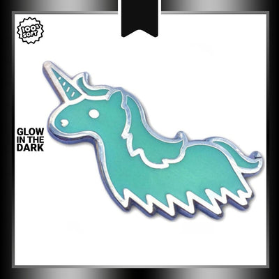 100% Soft: Pins, Unicorn Ghost (GITD)