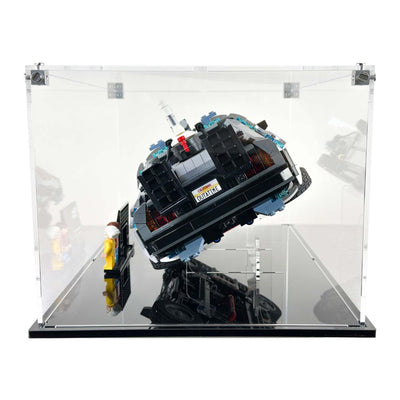 LEGO 10300 - Custom Acrylic Display Case for Icons Back to the Future Time Machine DeLorean (7.5h x 15.5w x 9.5d) by Display Geek Flying Box 3mm thick dust and dirt protection