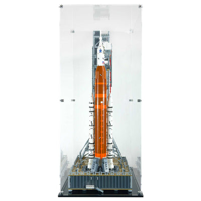 LEGO 10341 - Custom Acrylic Display Case for Icons NASA Artemis Space Launch System (29h x 13.5w x 12.5d) by Display Geek Flying Box 3mm thick dust and dirt protection