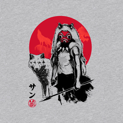 Wolf Girl Sumi-e - T-Shirt