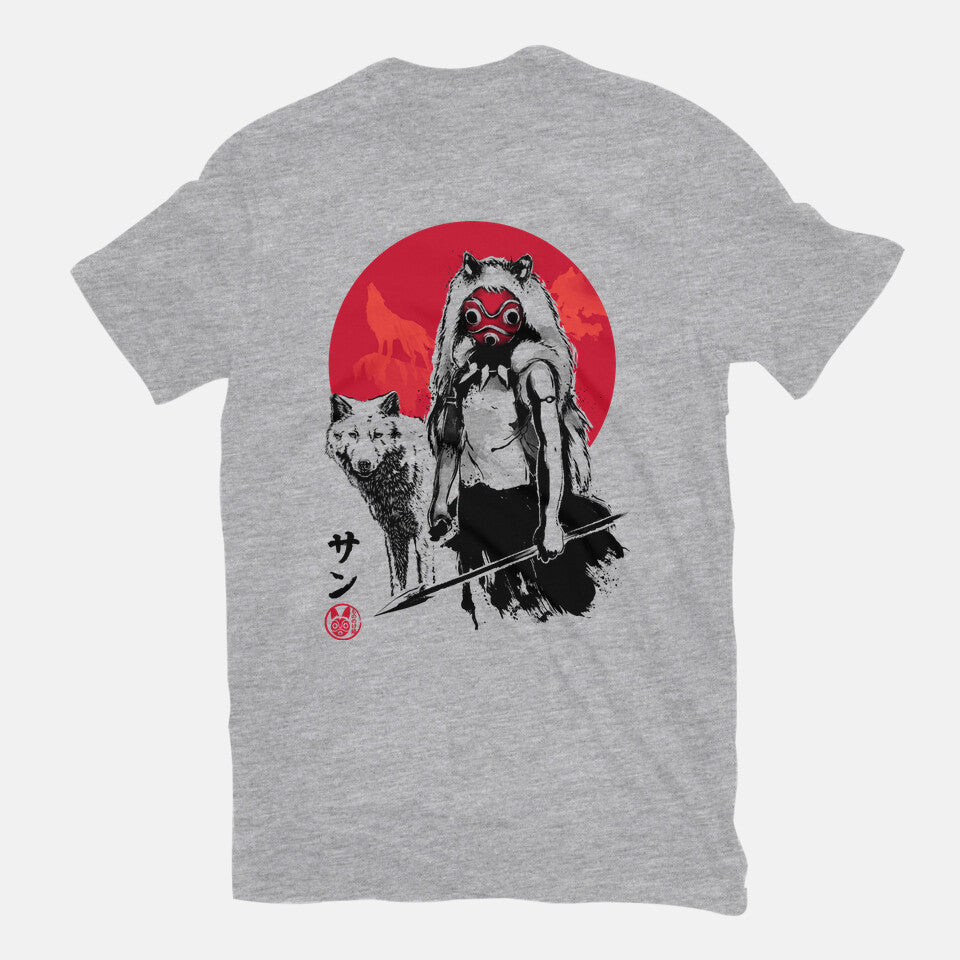 Wolf Girl Sumi-e - T-Shirt