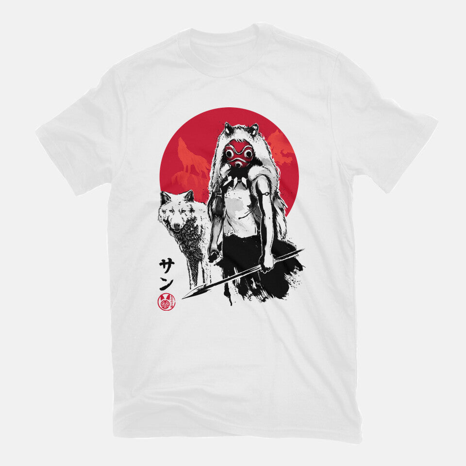 Wolf Girl Sumi-e - T-Shirt