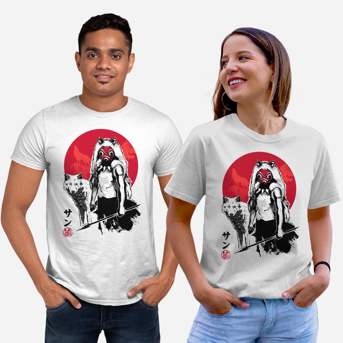 Wolf Girl Sumi-e - T-Shirt