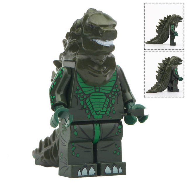 Godzilla Green (Godzilla) - Custom Building Blocks Mini Figures Compatible with LEGO