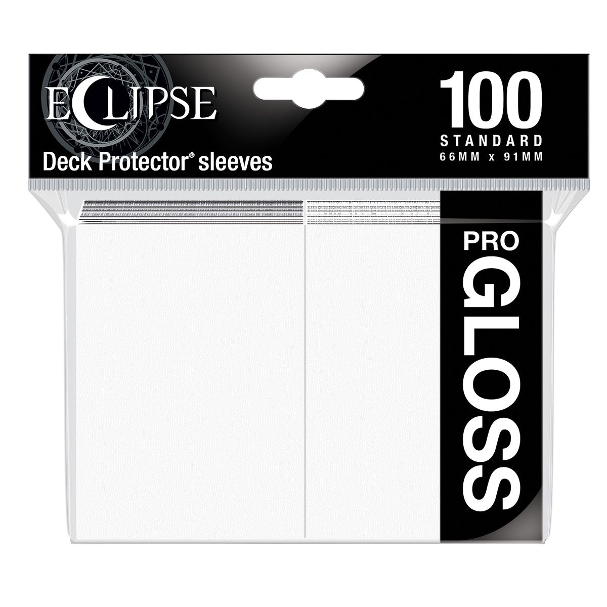 ECLIPSE Easy Shuffle Gloss Protector Sleeves for Trading Card Games, Standard Size Deck (100 pack)