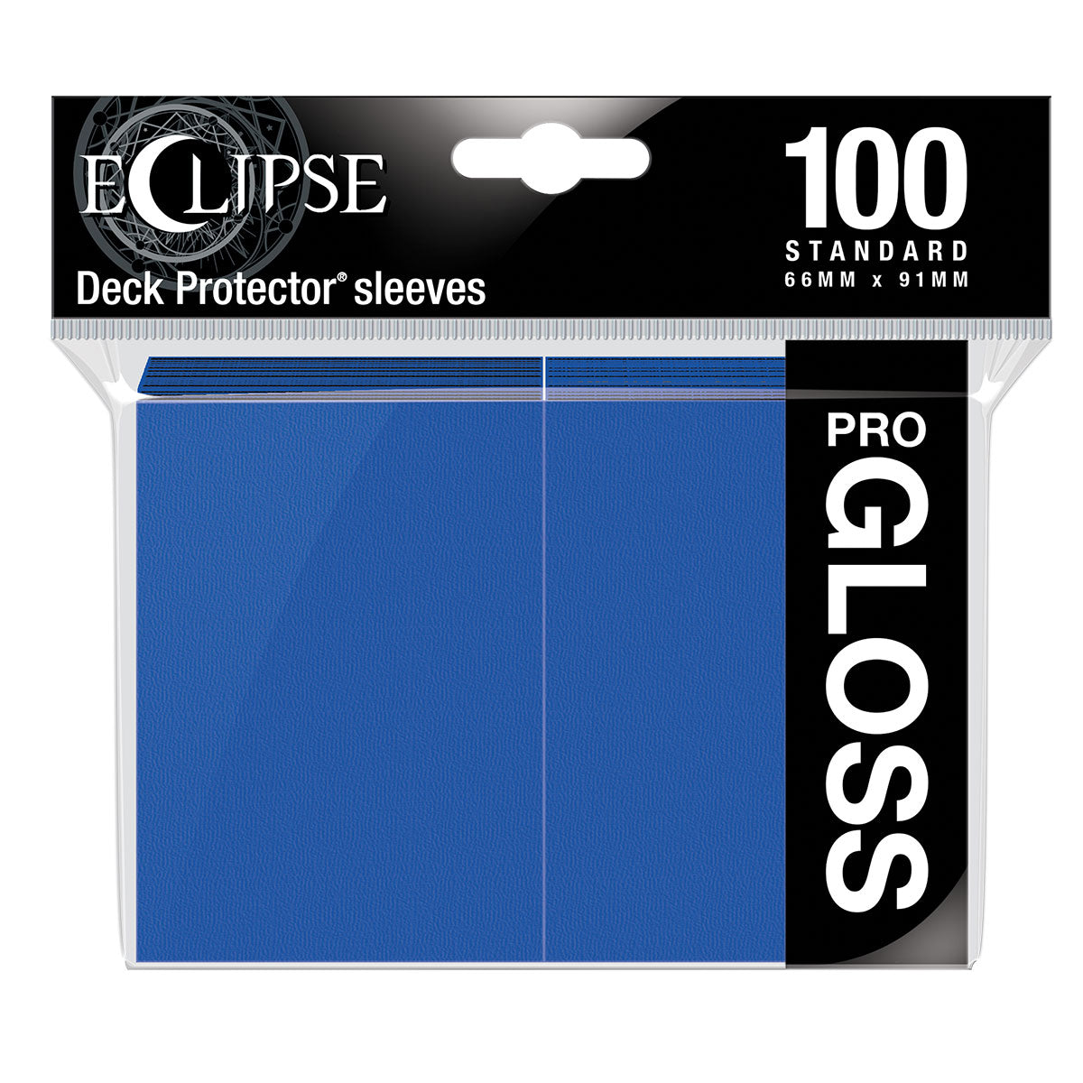 ECLIPSE Easy Shuffle Gloss Protector Sleeves for Trading Card Games, Standard Size Deck (100 pack)