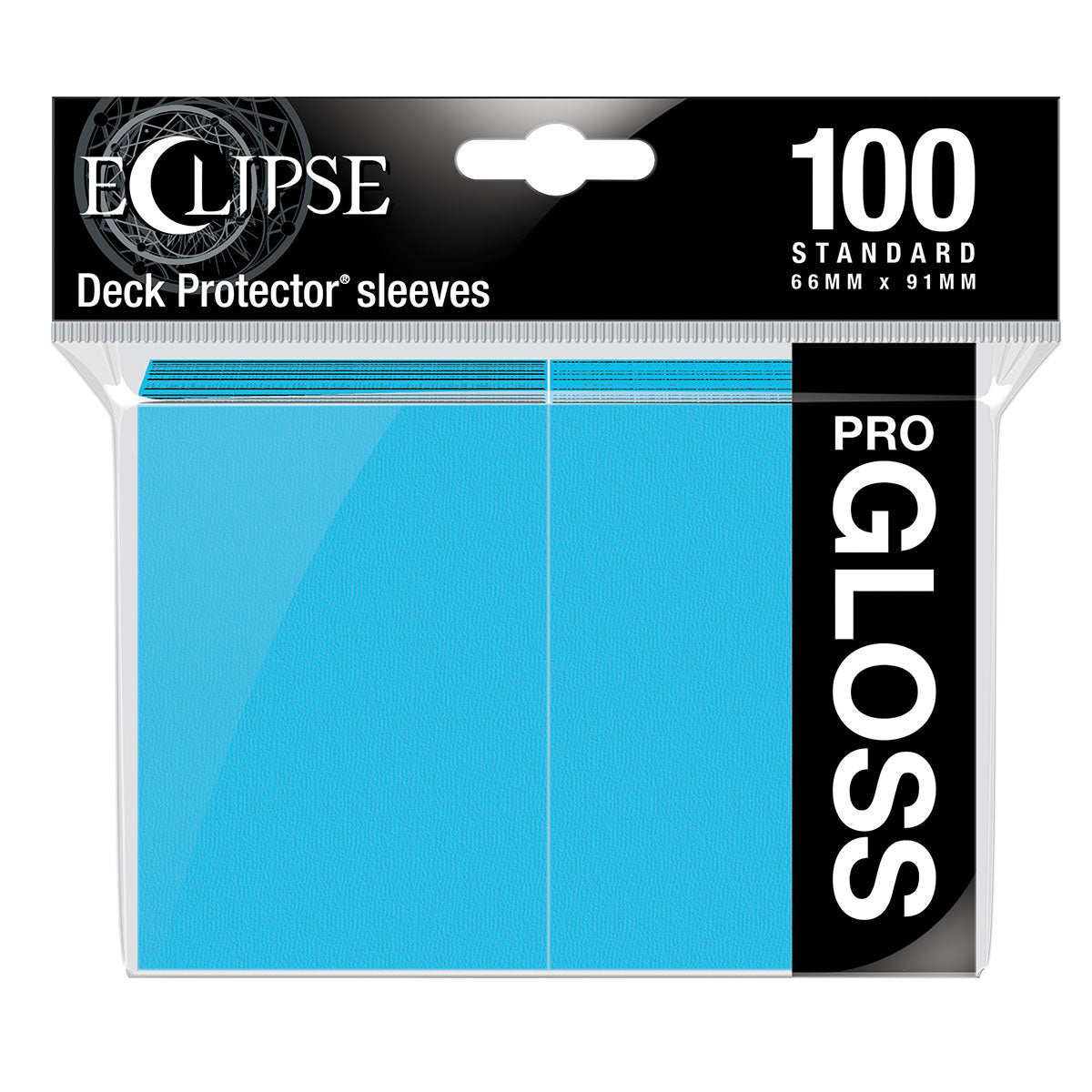 ECLIPSE Easy Shuffle Gloss Protector Sleeves for Trading Card Games, Standard Size Deck (100 pack)