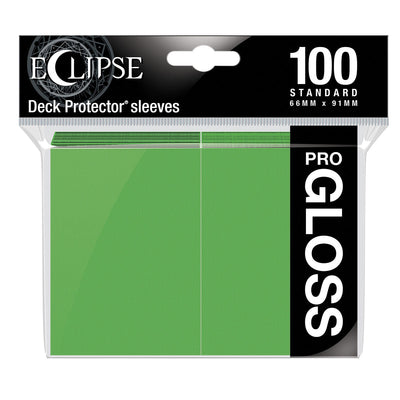 ECLIPSE Easy Shuffle Gloss Protector Sleeves for Trading Card Games, Standard Size Deck (100 pack)