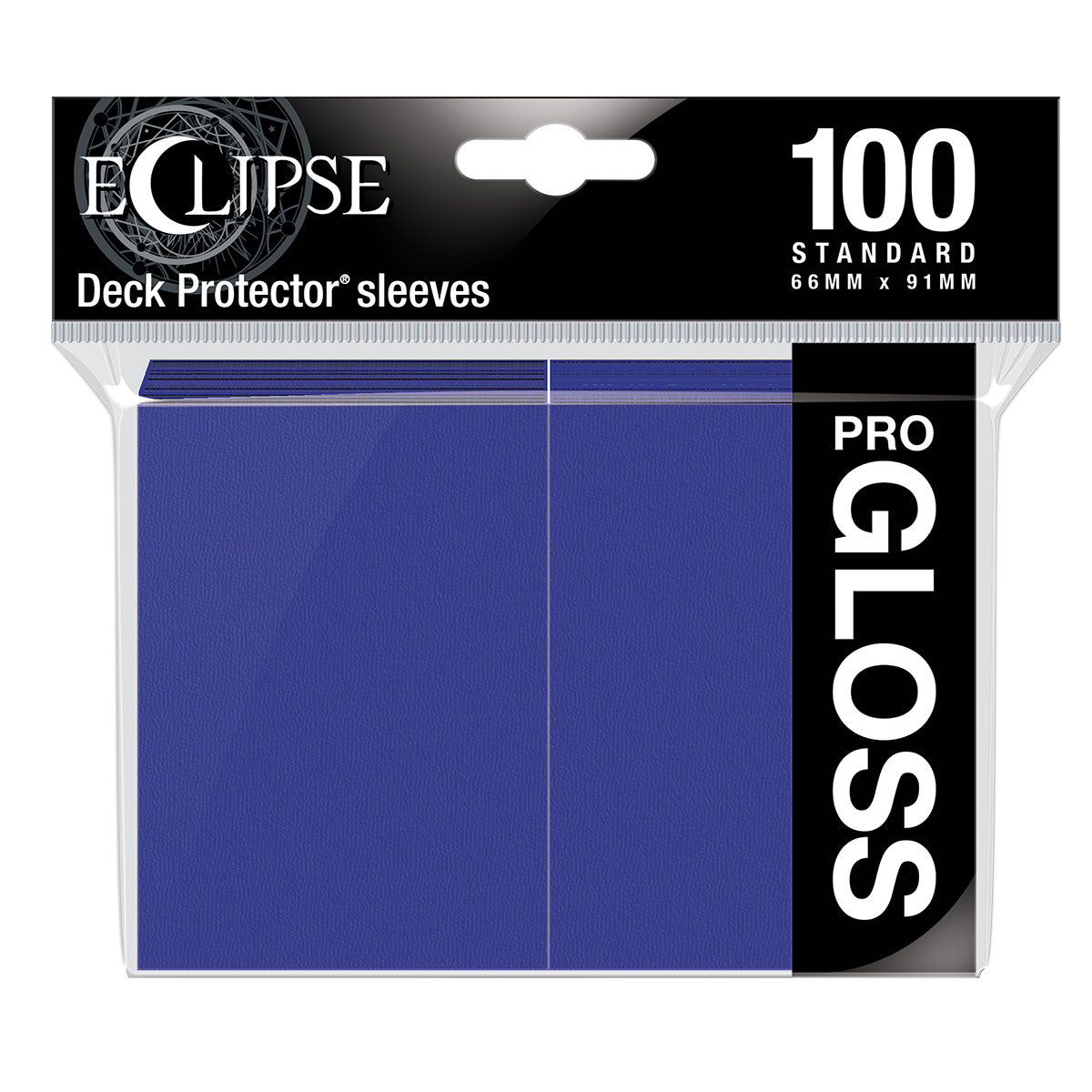 ECLIPSE Easy Shuffle Gloss Protector Sleeves for Trading Card Games, Standard Size Deck (100 pack)