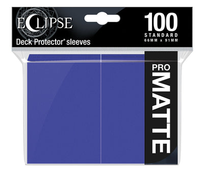 ECLIPSE Easy Shuffle Matte Protector Sleeves for Trading Card Games, Standard Size Deck (100 pack)