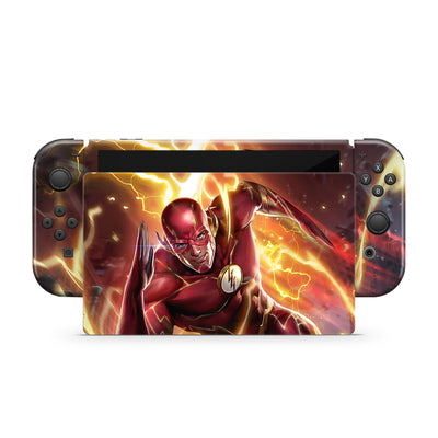 Red Velocity Nintendo Switch OLED Skin