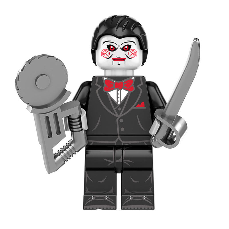 Billy Jigsaw The Puppet (Saw) - Custom Building Blocks Mini Figures Compatible with LEGO