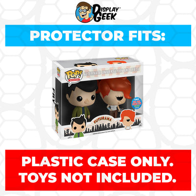 Pop Protector for 2 Pack Alternate Universe Fry and Leela NYCC Funko Pop on The Protector Guide App by Display Geek