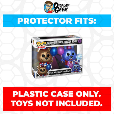 Pop Protector for 2 Pack Balloon Freddy & Balloon Bonnie Metallic Funko Pop on The Protector Guide App by Display Geek