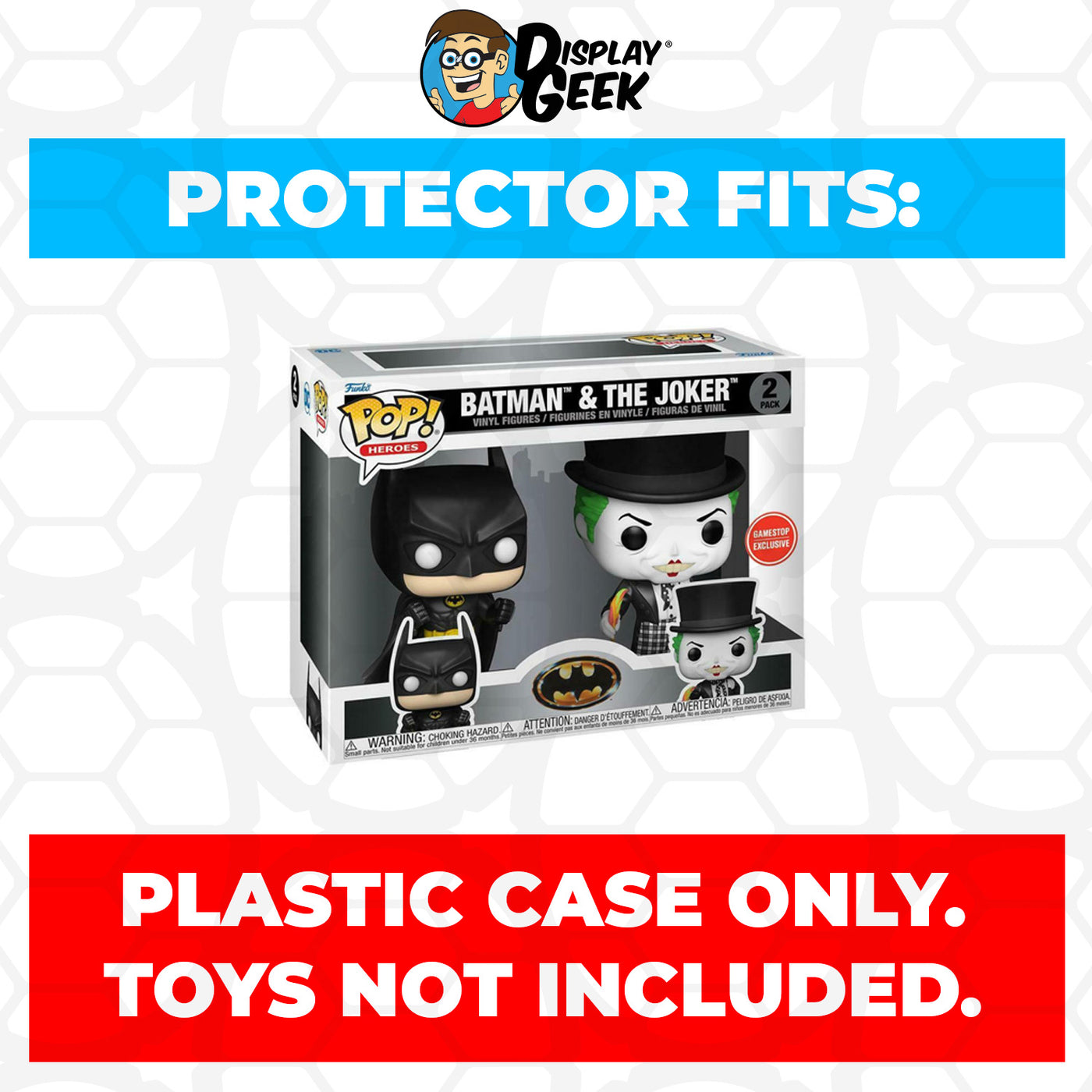 Pop Protector for 2 Pack Batman & the Joker 1989 Funko Pop on The Protector Guide App by Display Geek