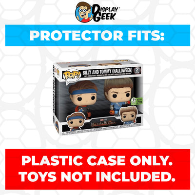 Pop Protector for 2 Pack Billy & Tommy Halloween ECCC Funko Pop on The Protector Guide App by Display Geek