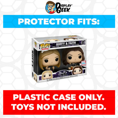 Pop Protector for 2 Pack Buffy & Faith NYCC Funko Pop on The Protector Guide App by Display Geek