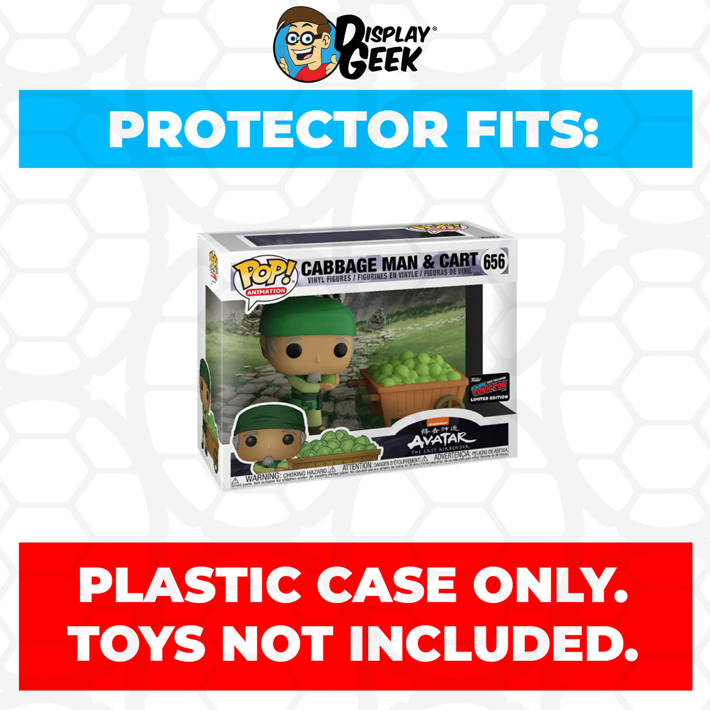 Pop Protector for 2 Pack Cabbage Man NYCC Funko Pop on The Protector Guide App by Display Geek