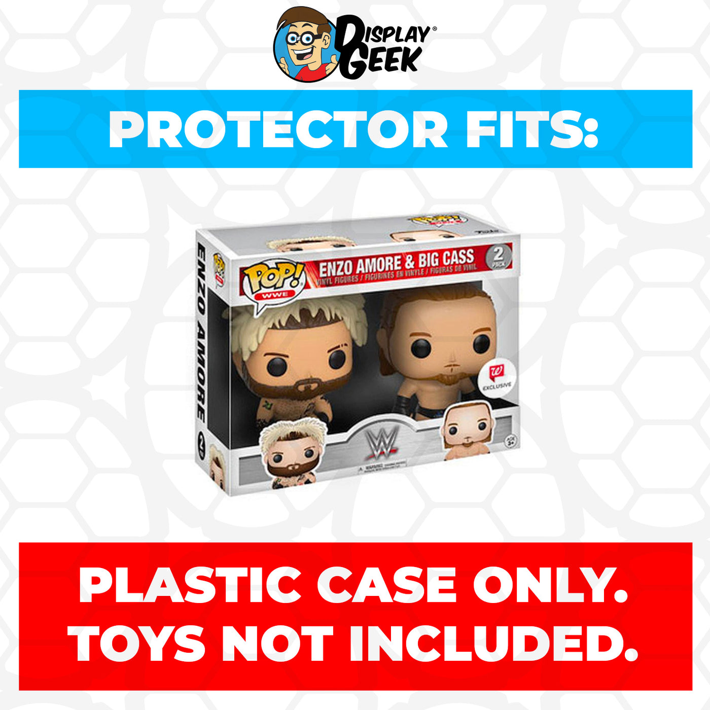 Pop Protector for 2 Pack Enzo Amore & Big Cass Funko Pop on The Protector Guide App by Display Geek