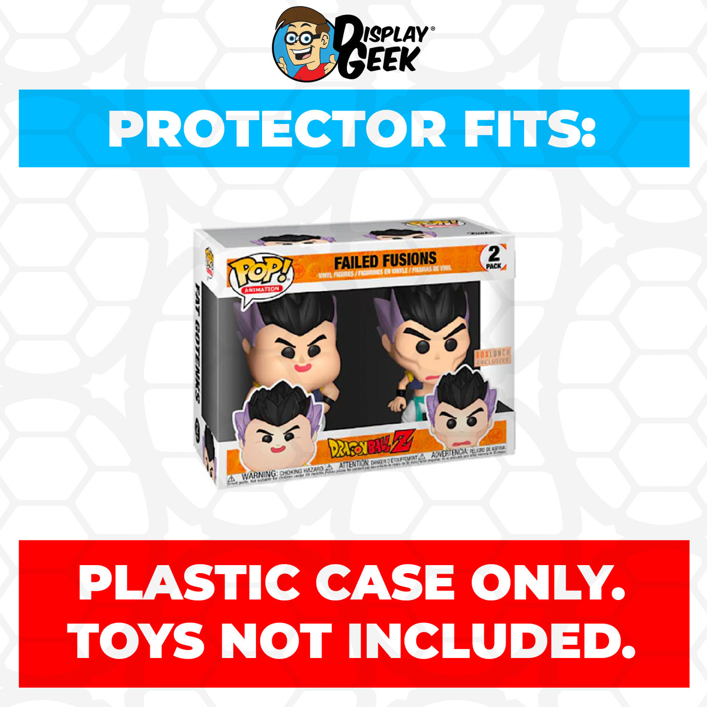 Pop Protector for 2 Pack Failed Fusions Funko Pop on The Protector Guide App by Display Geek