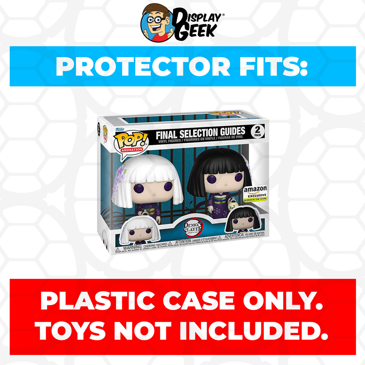 Pop Protector for 2 Pack Demon Slayer Final Selection Guides Glow Funko Pop on The Protector Guide App by Display Geek