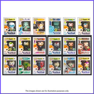 2 x GRAIL KUBBIE BLACK (3x2) - In Box Display Case for Funko Pops in Acrylic Hard Stack Armor (Cardboard)