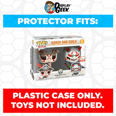 Pop Protector for 2 Pack Hanzo and Genji E3 Funko Pop on The Protector Guide App by Display Geek