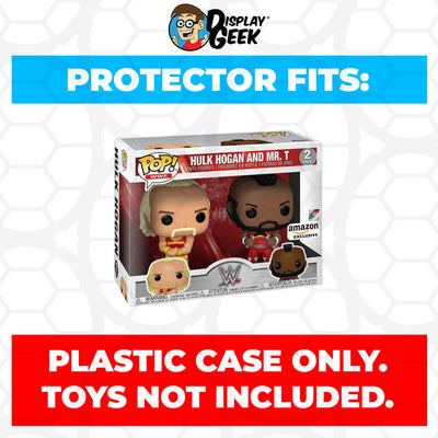 Pop Protector for 2 Pack Hulk Hogan & Mr. T Funko Pop on The Protector Guide App by Display Geek