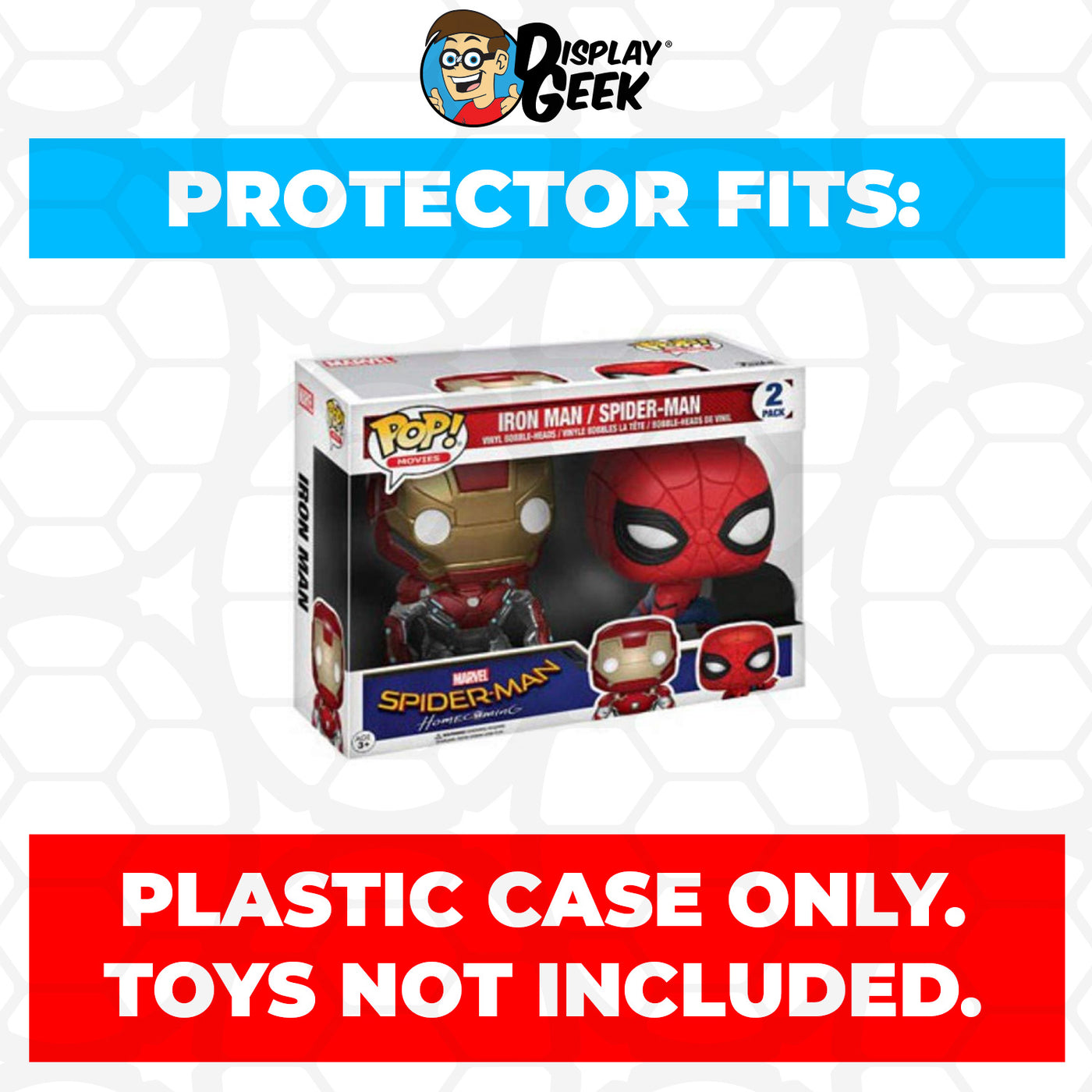 Pop Protector for Pack Iron Man Spider-Man Homecoming Funko