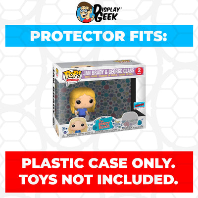 Pop Protector for 2 Pack Jan Brady & George Glass NYCC Funko Pop on The Protector Guide App by Display Geek