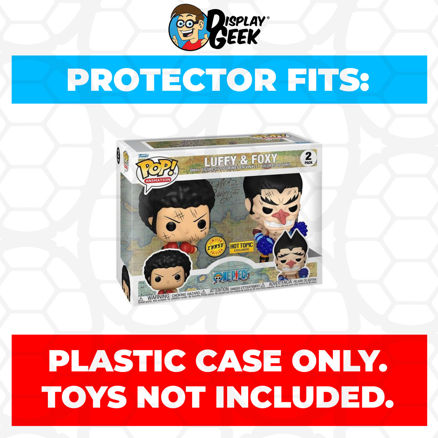 Pop Protector for 2 Pack Luffy & Foxy Chase Funko Pop