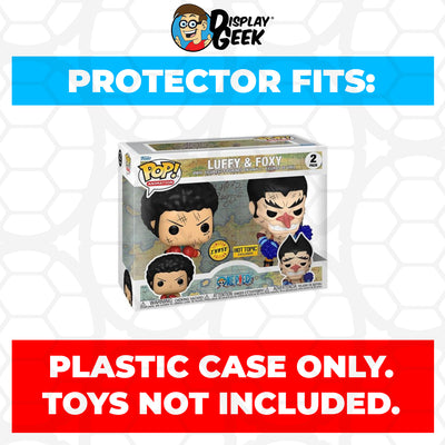 Pop Protector for 2 Pack Luffy & Foxy Chase Funko Pop