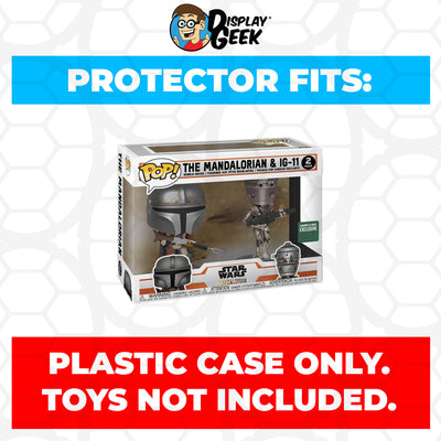 Pop Protector for 2 Pack The Mandalorian & IG-11 Funko Pop on The Protector Guide App by Display Geek