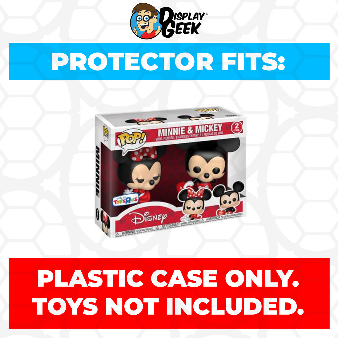 Pop Protector for 2 Pack Minnie & Mickey Valentine Funko Pop on The Protector Guide App by Display Geek