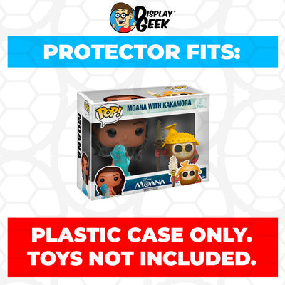 Pop Protector for 2 Pack Moana with Kakamora Funko Pop on The Protector Guide App by Display Geek