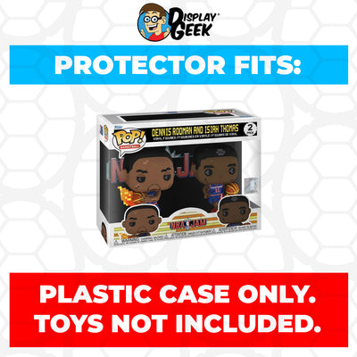 Pop Protector for 2 Pack NBA Jam 8-Bit Dennis Rodman and Isiah Thomas Funko Pop on The Protector Guide App by Display Geek