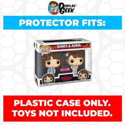 Pop Protector for 2 Pack Nancy & Robin Funko Pop on The Protector Guide App by Display Geek