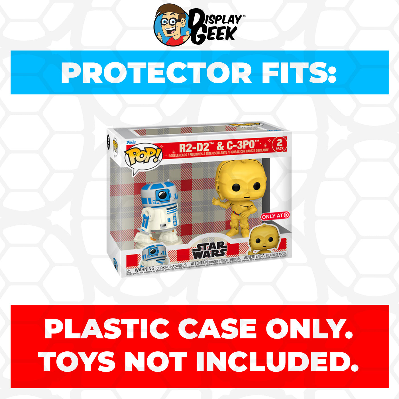 Pop Protector for 2 Pack R2-D2 & C-3PO Retro Reimagined Funko Pop on The Protector Guide App by Display Geek