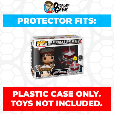 Pop Protector for 2 Pack Rita Repulsa & Lord Zedd Funko Pop on The Protector Guide App by Display Geek