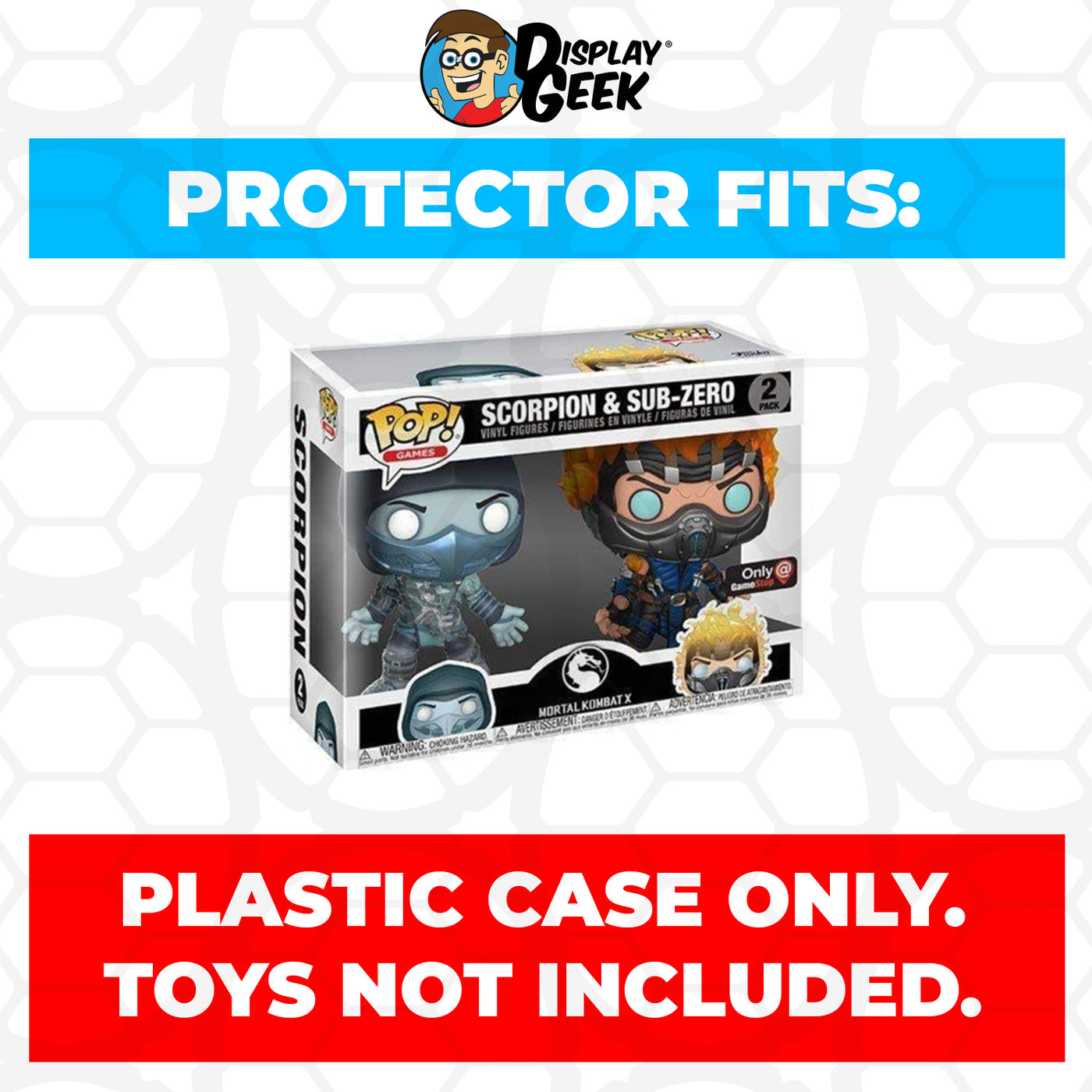 Pop Protector for 2 Pack Scorpion & Sub-Zero Funko Pop on The Protector Guide App by Display Geek