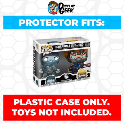 Pop Protector for 2 Pack Scorpion & Sub-Zero Funko Pop on The Protector Guide App by Display Geek
