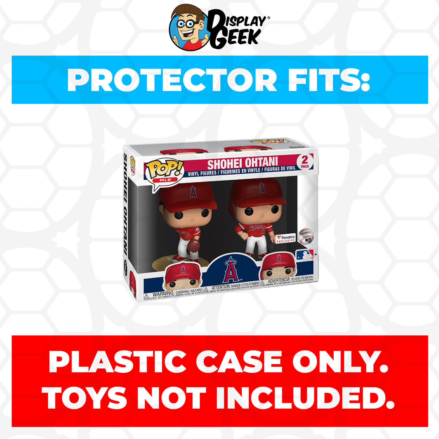 Pop Protector for 2 Pack Shohei Ohtani Alternate Uniform Funko Pop on The Protector Guide App by Display Geek