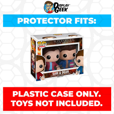 Pop Protector for 2 Pack Supernatural Sam & Dean Funko Pop on The Protector Guide App by Display Geek