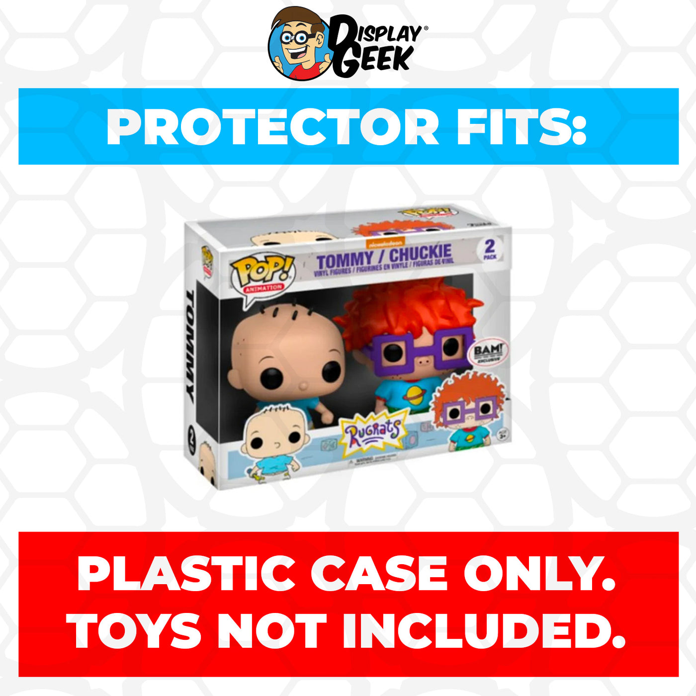 Pop Protector for 2 Pack Tommy & Chuckie Funko Pop on The Protector Guide App by Display Geek