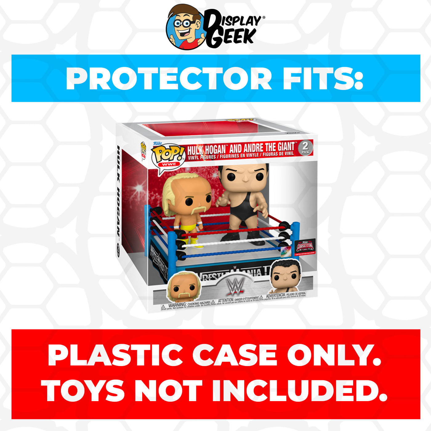 Pop Protector for 2 Pack WWE Ring Hulk Hogan and Andre the Giant Funko Pop on The Protector Guide App by Display Geek